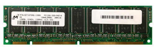 MT9LSDT1672AG-133B1-lg__99452.1676353148__47840.1696280034.jpg PE15682402 | Edge Memory | 256MB Kit ( 2 X 128MB) PC133 133MHz ECC 168-Pin DIMM Memory - Image 1