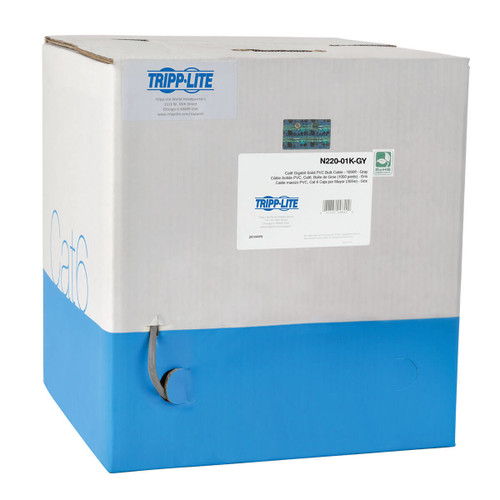 NbEsIfPQiUW4u_xl4WQKbw.c-r__13725.1708128442.jpg N220-01K-GY | Tripp Lite | networking cable Gray 12007.9" (305 m) Cat6 U/UTP (UTP) - Image 1
