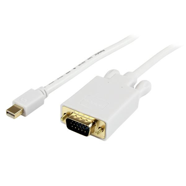 OuvoPVebe02lJ7H2go9D-Q.c-r__23077.1708125538.jpg MDP2VGAMM15W | StarTech.com | video cable adapter 187" (4.75 m) mini DisplayPort VGA (D-Sub) White - Image 1
