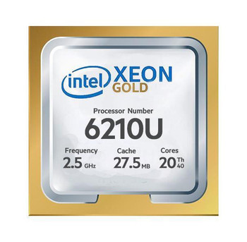 P11181-L21-lg__57792.1667209636__05181.1696340497.jpg P11181-L21 | HPE | 2.50GHz 27.5MB Cache Socket FCLGA3647 Intel Xeon Gold 6210U 20-Core Processor Upgrade for DL160 Gen10 - Image 1