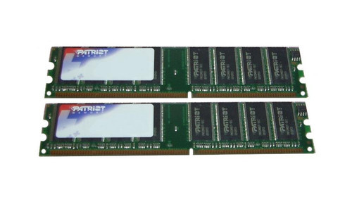 PSD1G3331ERK-lg__64225.1676355253__92622.1696280011.jpg PSD1G3331ERK | Patriot | 1GB Kit (2 X 512MB) PC2700 DDR-333MHz Registered ECC CL2.5 184-Pin DIMM 2.5V Memory - Image 1