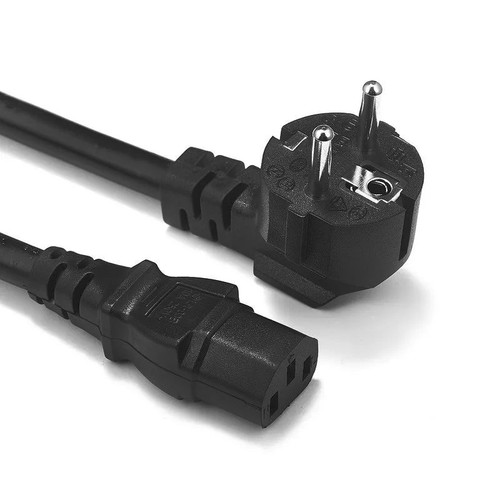 Power-Cable-Desktop-Computer__34684.1708118662.jpg 010-0032 | Eaton | power cable Black 11.8" (0.3 m) C14 coupler NEMA 5-15R - Image 1