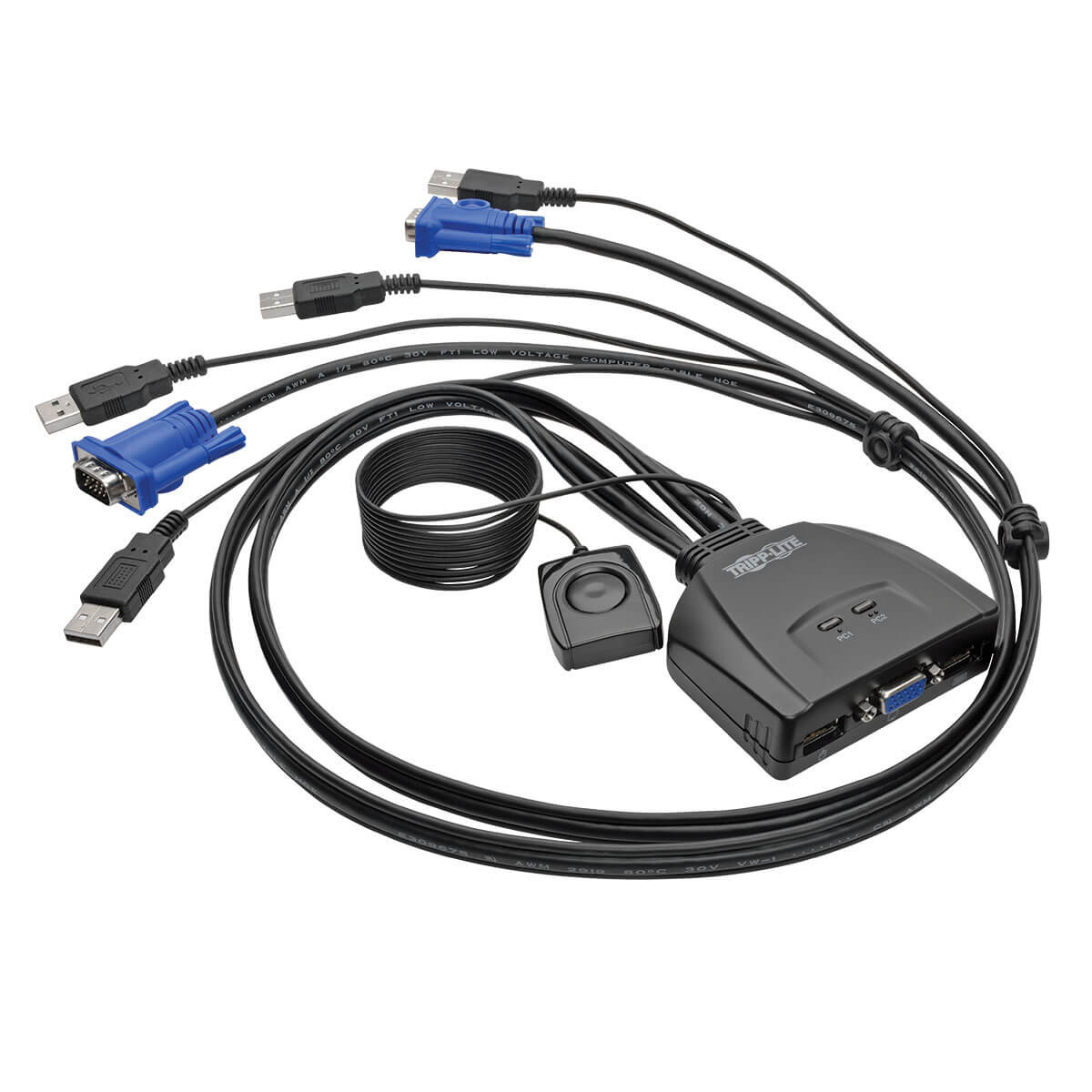 QaSwApvm70iIkAnKhHDN0w.c-r__60918.1708128041.jpg B032-VU2 | Tripp Lite | KVM switch Black - Image 1