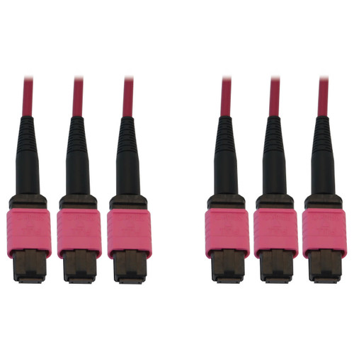 Rvzpk52bH029jfIycEefTA.c-r__15835.1708129143.jpg N858B-30M-3X8MG | Tripp Lite | fiber optic cable 1181.1" (30 m) 3x MTP/MPO OFNR OM4 Black, Magenta - Image 1