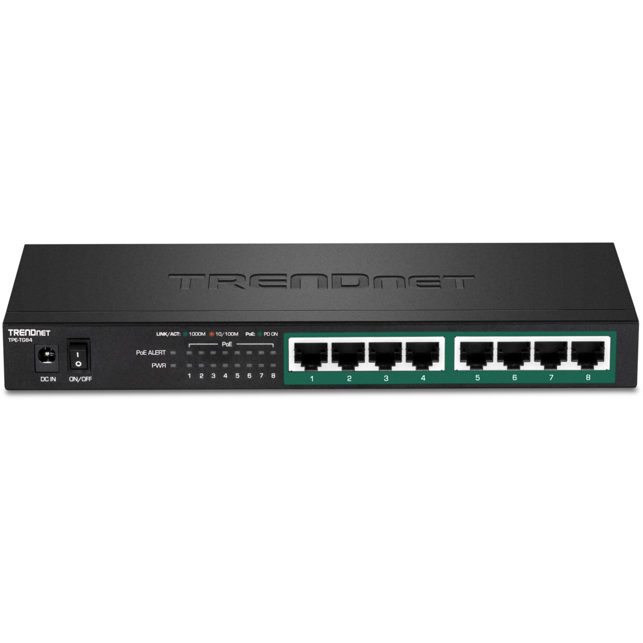 TPE-TG84_v1.0R_d02_2__36702.1772478628.jpg TPE-TG84 | TRENDnet | 8-Port Gigabit PoE+ Switch 120W PoE NDAA/TAA - Image 1
