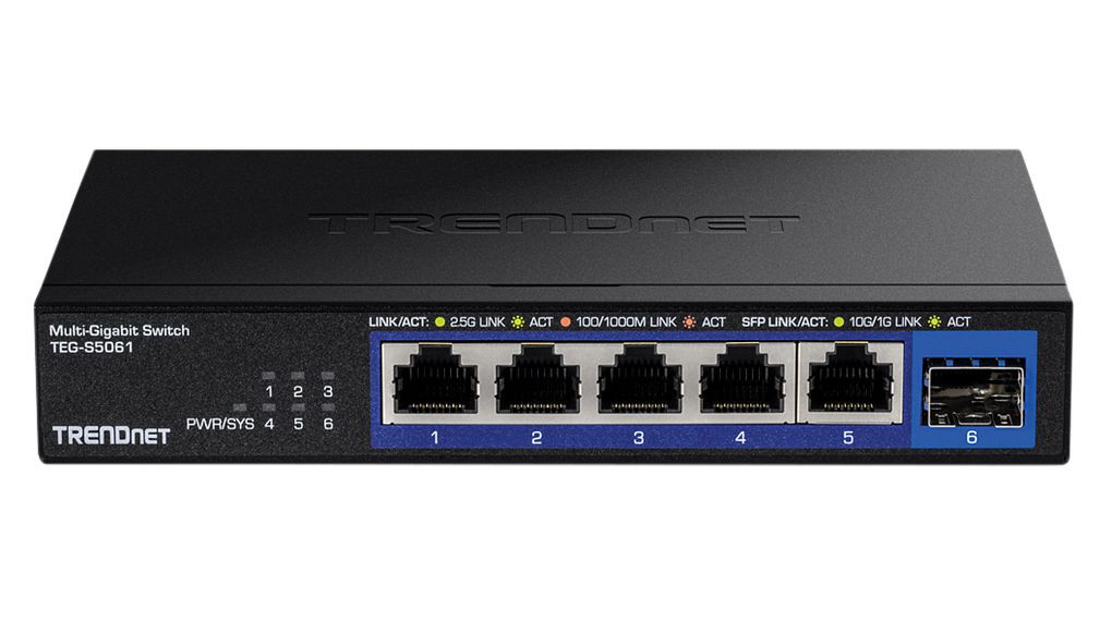 Trendnet-TEG-S5061-30414882-02__81851.1772478573.jpg TEG-S5061 | TRENDnet | 6-Port Unmanaged 2.5G Switch - Image 1