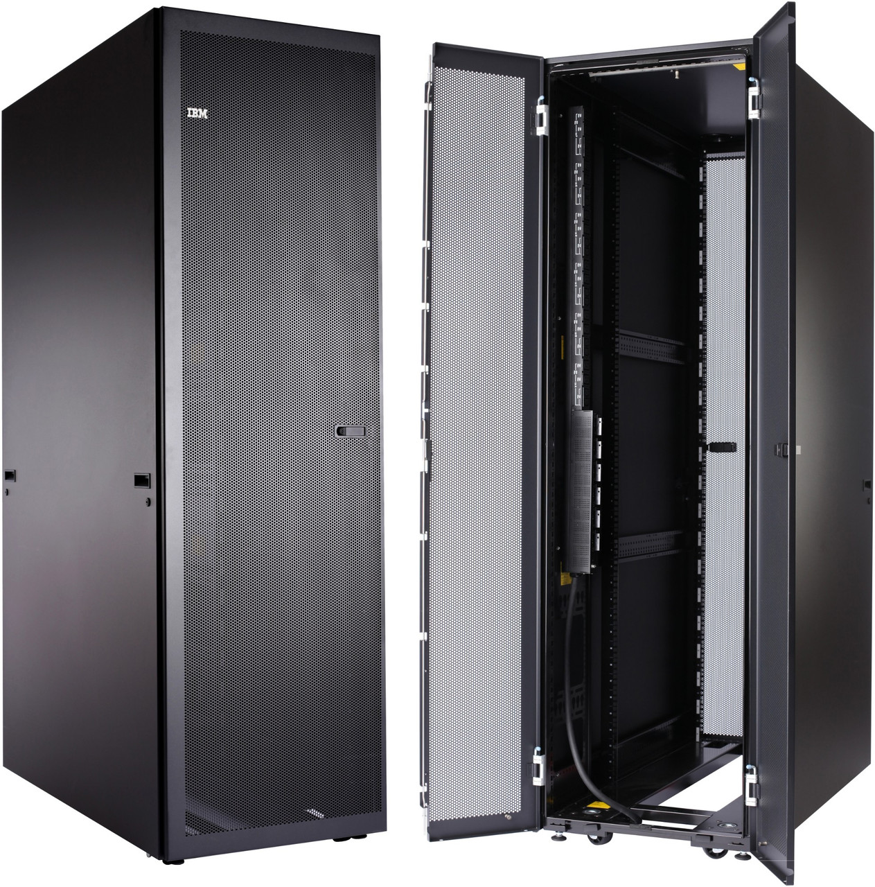 UR-nQJk76kKqVDgyKQdrcQ.c-r__44527.1708120451-1.jpg 93614PX | Lenovo | IBM rack cabinet 42U Freestanding rack Black - Image 1