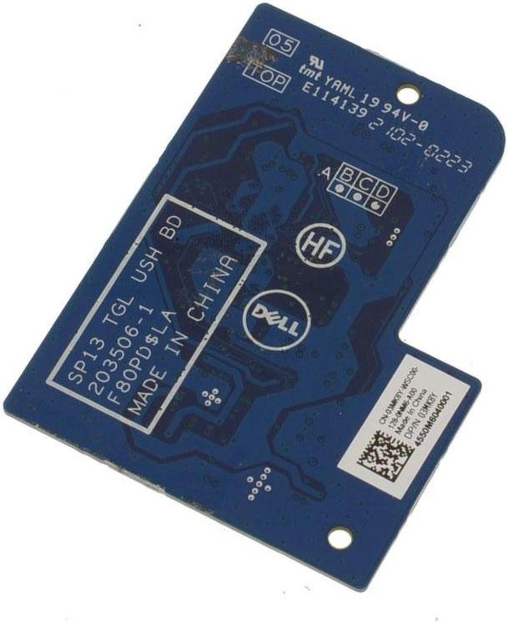 V1FGD2408230ZQ9VUA0__36091__12020.1751475488-1.jpg 03MK8Y | Dell | Latitude 5520 Precision 3560 Junction Circuit Board - Image 1