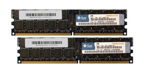 X4287A-N-lg__82592.1676458315__05667.1696279539.jpg X4287A-N | Sun | 16GB Kit (2 X 8GB) PC2-5300 DDR2-667MHz ECC Registered CL5 240-Pin DIMM Dual Rank Memory - Image 1