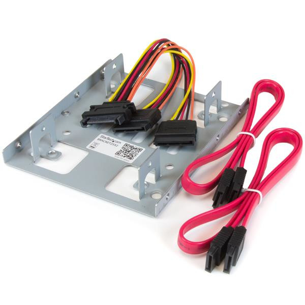 XW-1L8nbMEilcNrA71lPzA.c-r__16286.1708124858.jpg BRACKET25X2 | StarTech.com | drive bay panel 3.5" Carrier panel Stainless steel - Image 1