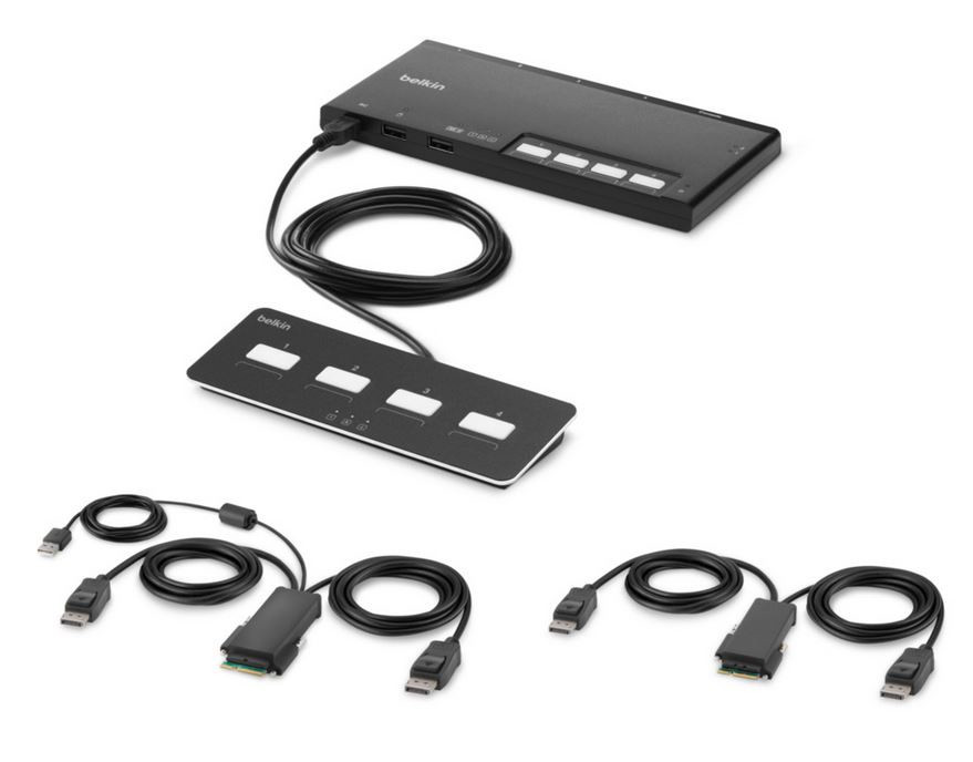 XebH5UeJxk-oprqggvoPlw.c-r__27595.1708117120.jpg F1DN204MOD-PP-4 | Belkin | KVM switch Black - Image 1