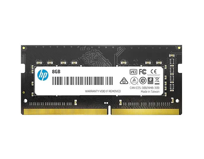 Y7B57AT__88844.1707320788.jpg Y7B57AT | HP | 8GB DDR4-2400MHz PC4-19200 non-ECC Unbuffered CL17 260-Pin SoDIMM 1.2V Single Rank Memory Module - Image 1
