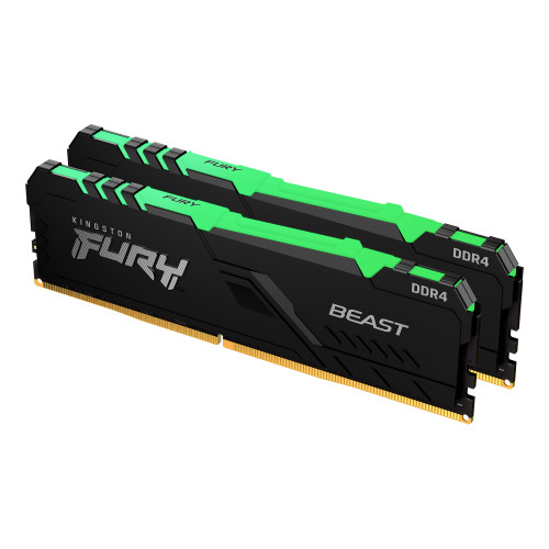 YsBMzGQkUE6hvttxNfhV0g.c-r__02970.1708121367.jpg KF426C16BBAK2/64 | Kingston Technology | FURY Beast RGB memory module 64 GB 2 x 32 GB DDR4 2666 MHz - Image 1