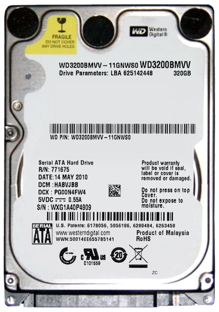 b84175b36cfc60b5bbd8109c6f9d7da8__27668.1698710594.jpg WD3200BMVV | Western Digital | 320Gb 5400Rpm Usb 2.0 2.5-Inch Internal Hard Drive - Image 1