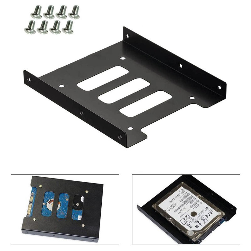 caddy-hard-disk-hdd-ssd-staffa-di-montaggio-braket-25-to-35-adapter-con-viti__25989.1696346878.jpg 633491-001 | HP | HARD DRIVE HARDWARE KIT - Image 1