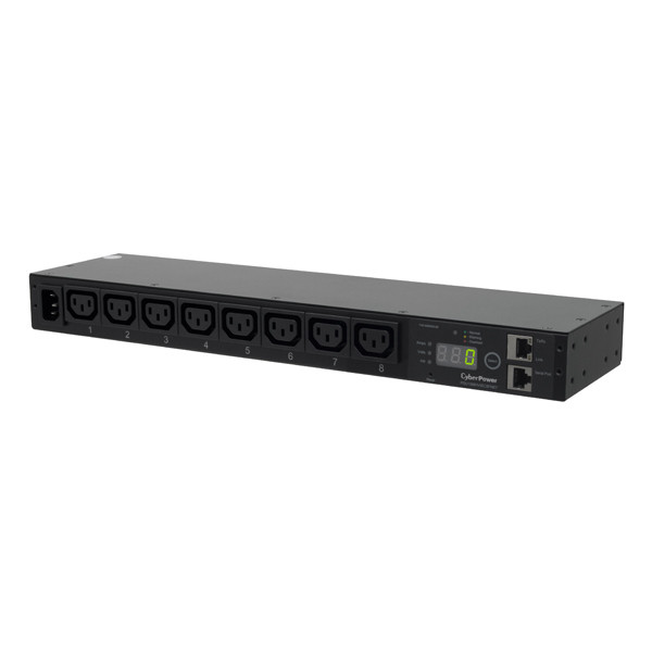 ctG3YzVMR0O4-1HFPca8LA.c-r__08286.1708117969-1.jpg PDU15MHVIEC8FNET | Cyberpower | power distribution unit (PDU) 8 AC outlet(s) 1U Black - Image 1