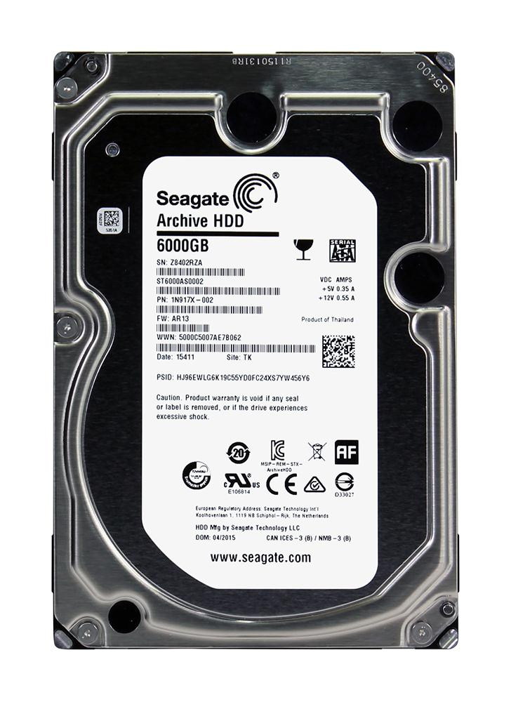 d2e9cf26d0cf2a3a51dccea74c9800b7__75436.1698766762.jpg ST6000AS0002 | Seagate | Archive 6Tb 5900Rpm Sata 6Gbps 128Mb Cache (512E) 3.5-Inch Internal Hard Drive - Image 1