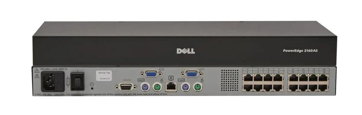 d785j-d785j_tpaoeceq2zgft2ry__26929.1696342747.jpg D785J | Dell | PowerEdge 2160AS 16 Ports PS/2 USB KVM Console Switch - Image 1