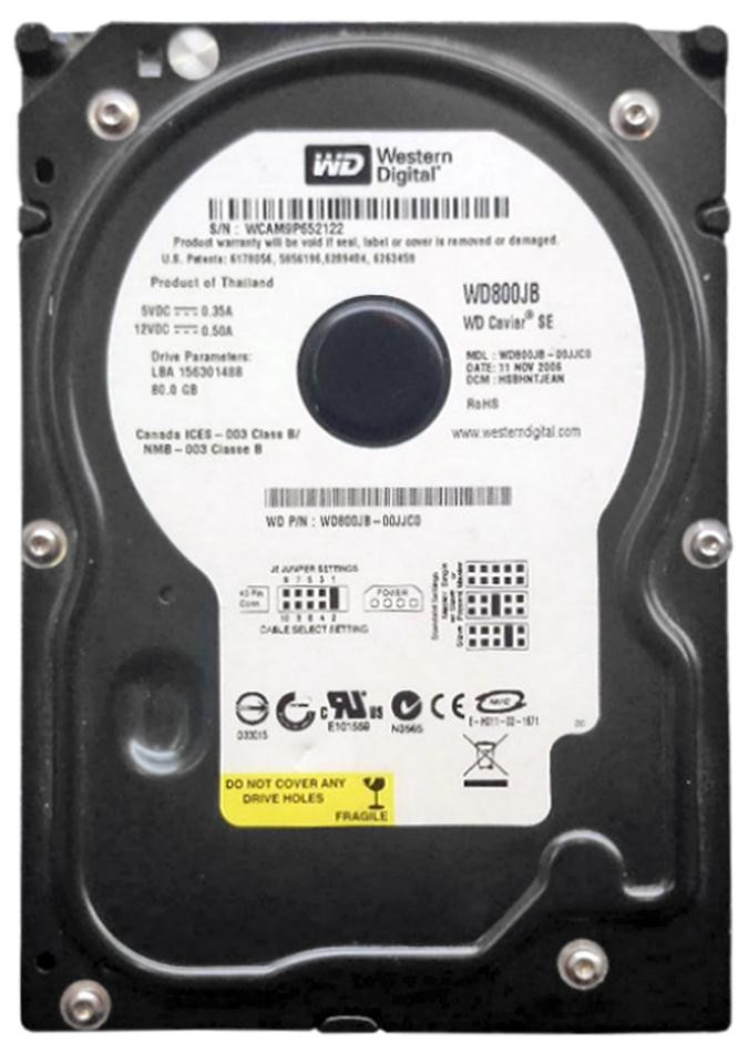 f08a0bdfd274ec10430ab126661f8475__70670.1698705958.jpg WD800JB | Western Digital | Caviar Blue 80Gb 7200Rpm Ata-100 8Mb Cache 3.5-Inch Internal Hard Drive - Image 1