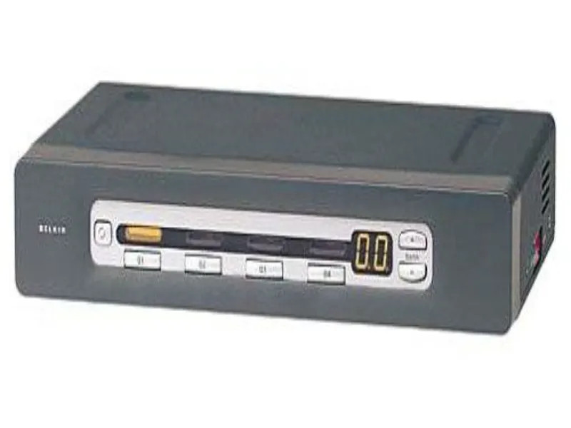 f1da104t-b-27115221_psyqzvxjmc9rwmho__47084.1696350267.jpg F1DA104T | Belkin | OmniView PRO2 Series 4-Port PS/2 USB Rack-Mountable KVM Switch with On-Screen Display - Image 1