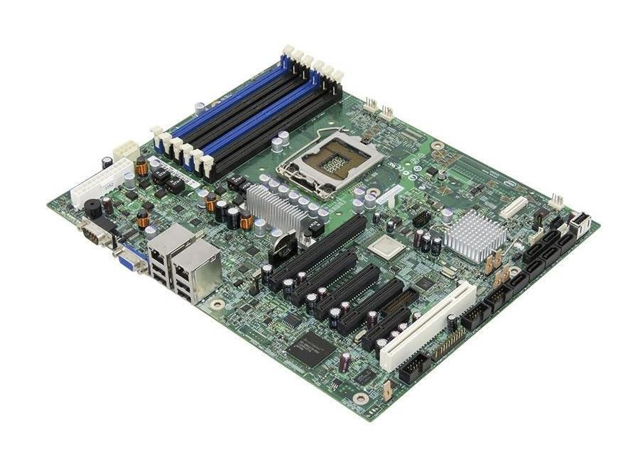 f516f4f9f3293100296a665b82b791ad__56719.1698767479.jpg S3420GPLX | Intel | Socket Lga 1156 3420 Chipset Quad Core Xeon 3400 Processors Support Ddr3 6X Dimm 2X Sata 3.0Gb/S Atx Server Motherboard - Image 1