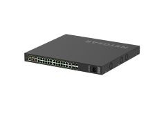 gsm4230px_a3dy7qub9awgvg8u__72362.1697140686.jpg GSM4230PX | NETGEAR | M4250-26G4Xf-Poe+ Av Line 24X 1000Base-T Poe+ 480W, 2X 1000Base-T With 4X Sfp+ Managed Switch - Image 1
