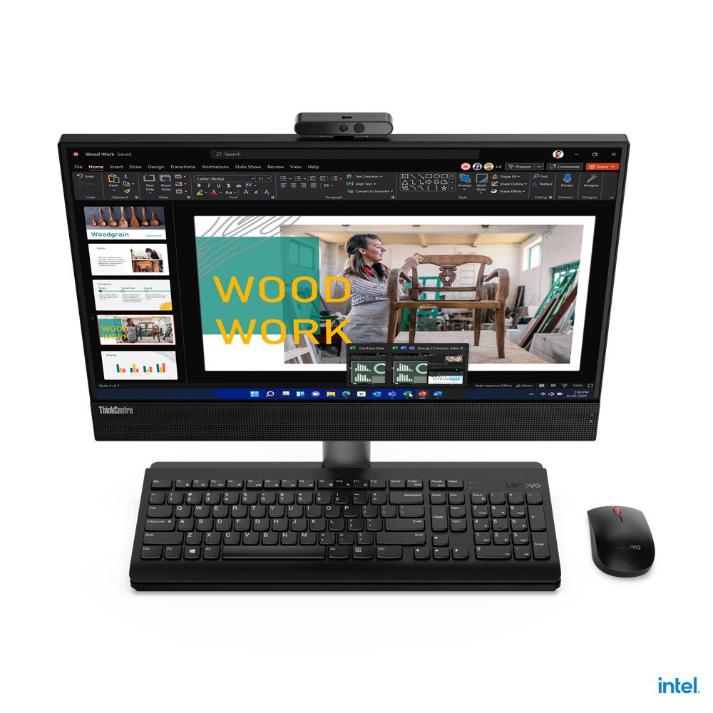 hCE1YqsM2U6oe8-KcE9jhw.c-r__16568.1708122354-1.jpg 11VL003VUS | Lenovo | ThinkCentre M70a Intel? Core? i5 21.5" 1920 x 1080 pixels 8 GB DDR4-SDRAM 256 GB SSD All-in-One PC Windows 11 Pro Wi-Fi 5 (802.11ac) Black - Image 1