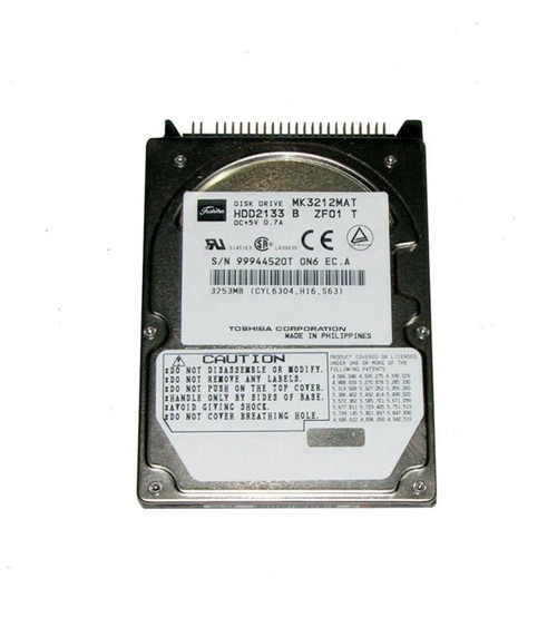 hdd2133-o_biwokj7dygy6p2ew__33759.1696345859.jpg HDD2133 | TOSHIBA | 3GB 4200RPM IDE ULTRA ATA/33 (ATA-4) 512KB CACHE 2.5-INCH HARD DRIVE - Image 1