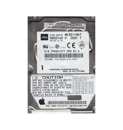 hdd2140-o_7m6ujmhuvoac1mvv__18878.1696345796.jpg HDD2140 | TOSHIBA | 3.2GB 4200RPM IDE ULTRA ATA/33 (ATA-4) 512KB CACHE 2.5-INCH HARD DRIVE - Image 1