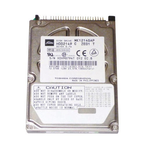 hdd2149c-o_hdqddprqzclxqmzq__07116.1696346126.jpg HDD2149C | TOSHIBA | 12GB 4200RPM IDE ULTRA ATA/66 (ATA-5) 1MB CACHE 2.5-INCH HARD DRIVE - Image 1