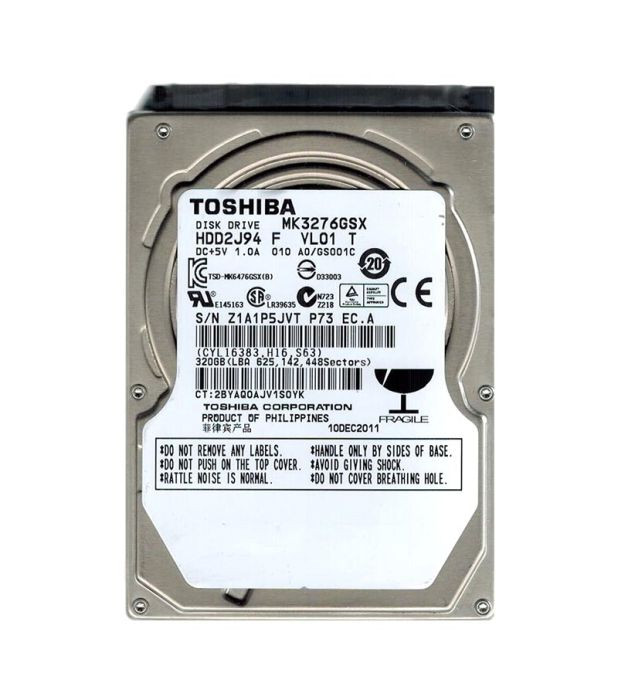 hdd2j94-o_vptduxl1ziuh3trz__47569.1696345525.jpg HDD2J94 | TOSHIBA | 320GB 5400RPM 8MB CACHE SATA 3GB/S 2.5-INCH LAPTOP HARD DRIVE - Image 1
