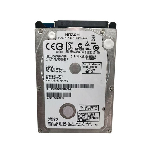 hts543232a7a384-o_az5fek1n2r6ffwro__03508.1696345825.jpg HTS543232A7A384 | HGST | Travelstar Z5K320 Series 320Gb 5400Rpm Sata 3Gb/S 8Mb Cache (512) 2.5-Inch Hard Drive - Image 1