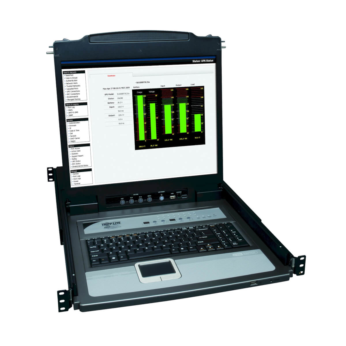 j09fD8I19k22Wv2LR5ledQ.c-r__72891.1708128021.jpg B020-U16-19-K | Tripp Lite | KVM switch Rack mounting Black - Image 1