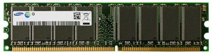 m368l1624ftm-laa__12724.1696345588.jpg M368L1624FTM-LAA | SAMSUNG | 128MB DDR-266MHZ PC2100 NON-ECC UNBUFFERED CL2.5 184-PIN DIMM MEMORY MODULE - Image 1