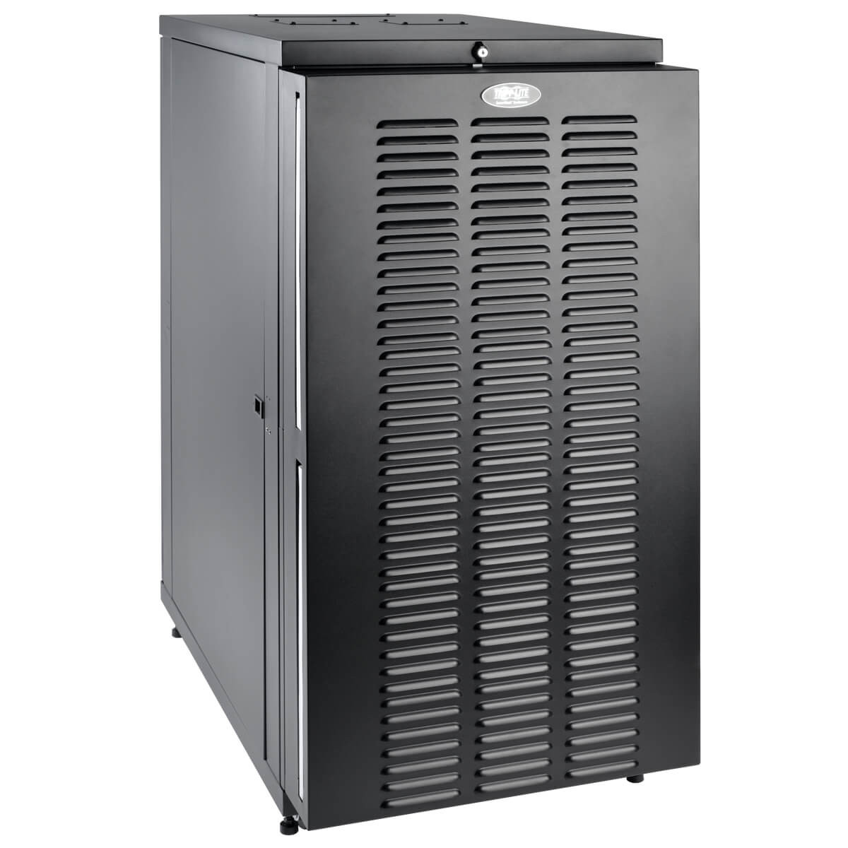 mJ-nc8xWS0e1svTBcmTUUA.c-r__51762.1708129992-1.jpg SR24UBFFD | Tripp Lite | rack cabinet 24U Freestanding rack Black - Image 1