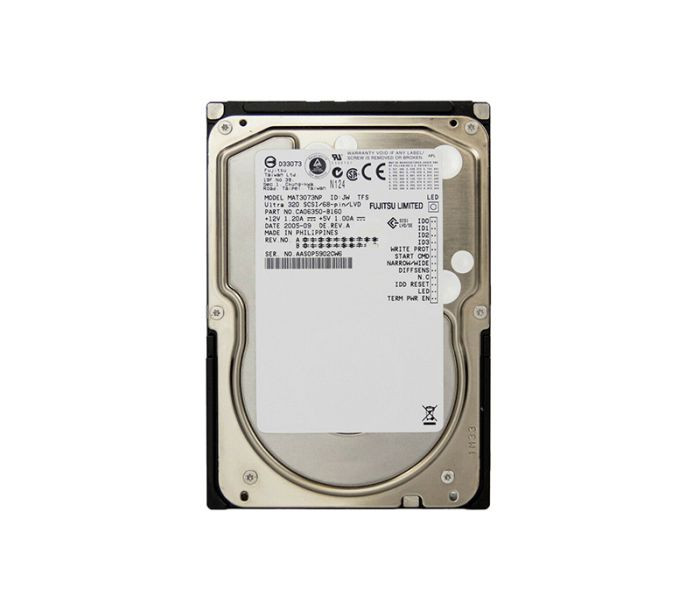 mat3073np-o_wgtegony6rmrtabp__21680.1696345669-1.jpg MAT3073NP | FUJITSU | 73GB 10000RPM 8MB CACHE 68-PIN ULTRA-320 SCSI 3.5-INCH LOW PROFILE (1.0INCH) HARD DRIVE - Image 1