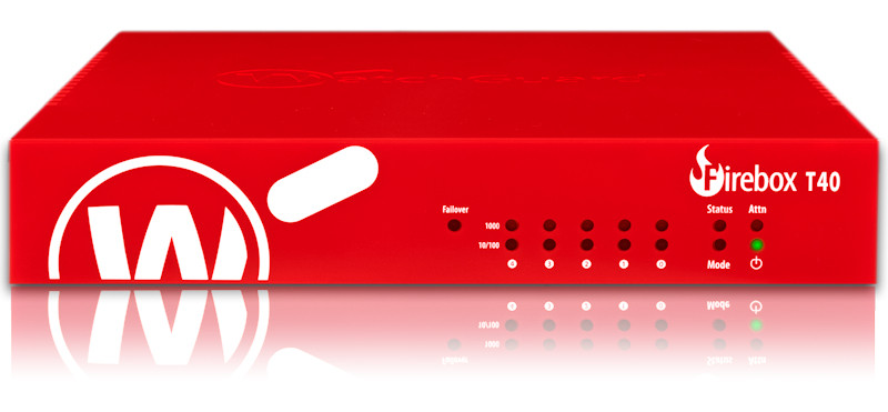 nfQ2HLXDE64LvixQtpNTw.c-r__09670.1708130859-1.jpg WGT40033-EU | WatchGuard | Firebox T40 hardware firewall 3400 Mbit/s - Image 1
