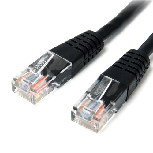 nsRmNpEvQUu_xJSCWnqy1g.c-r__84198.1708124774.jpg M45PATCH50BK | StarTech.com | 50 ft Black Molded Category 5e (350 MHz) UTP Patch Cable networking cable 600" (15.2 m) - Image 1
