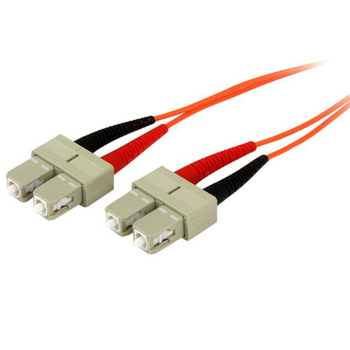 nyhw3ADB502AjirjVDQJdw.c-r__78452.1708124791.jpg 50FIBPSCSC3 | StarTech.com | fiber optic cable 118.1" (3 m) SC OM2 Orange - Image 1