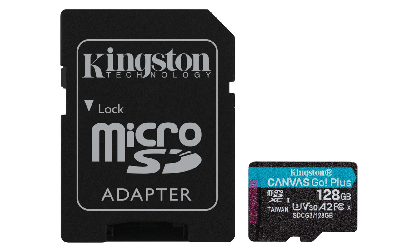 qc_7f6B8vEmb2BYv5muP3w.c-r__46848.1708121192-1.jpg SDCG3/128GB | Kingston Technology | Canvas Go! Plus 128 GB MicroSD UHS-I Class 10 - Image 1