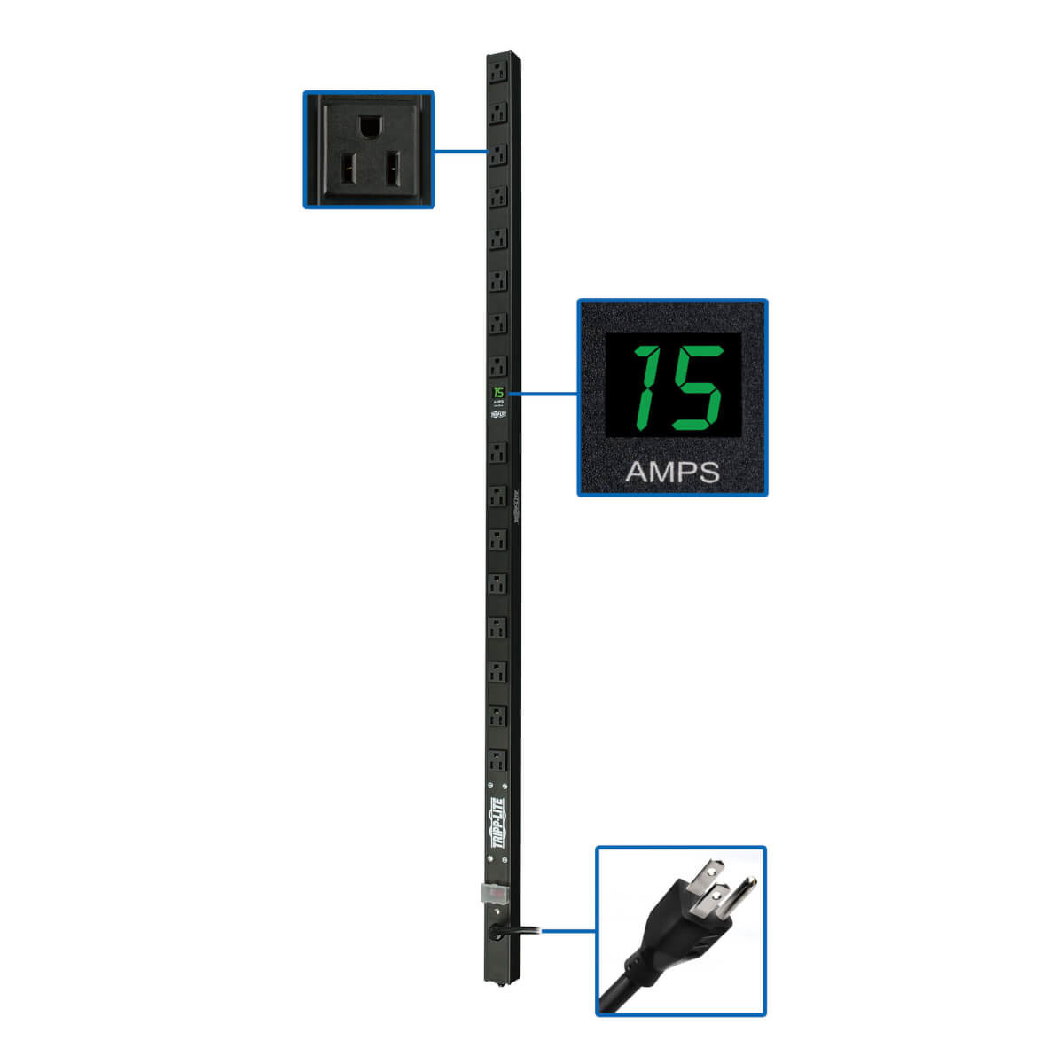 qtQ7EtD2YESP-SZ5L_ol3g.c-r__76241.1708129795-1.jpg PDUMV15 | Tripp Lite | power distribution unit (PDU) 16 AC outlet(s) 0U White - Image 1