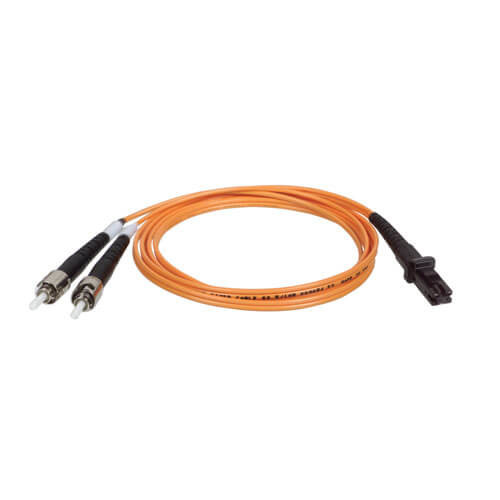 rG4GAxce2U-S-b7OAxIsPQ.c-r__80850.1708128670.jpg N308-003 | Tripp Lite | fiber optic cable 39.4" (1 m) MT-RJ 2x ST OFNR Black, Orange - Image 1