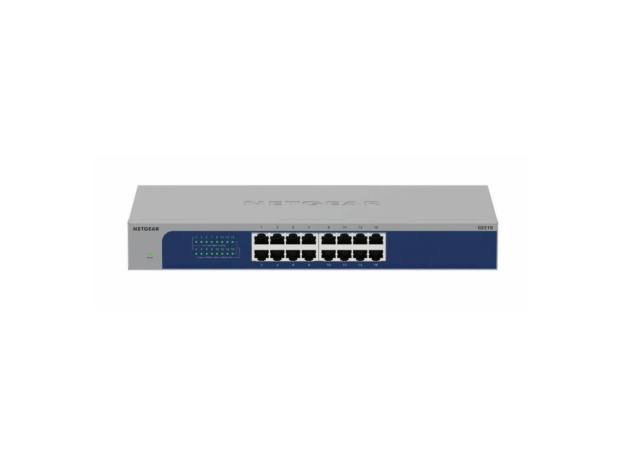 s-l1600__40869.1772478619.jpg GS516-300NAS | Netgear | 16-Port Gigabit Ethernet Unmanaged Switch - Image 1