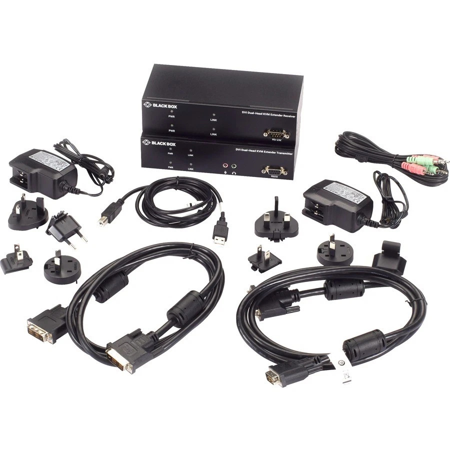 s-l1600__51013.1772478830-1.jpg KVXLC200R2 | Black Box | KVX Series KVM Extender Kit over CATx DVI-D USB 2.0 Serial Audio Local - Image 1