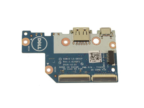 s-l1600__75315__30706.1751474639.jpg 0G61M2 | Dell | Chromebook 3100 Laptop Right Side USB Port I/O Board LS-G851P - Image 1