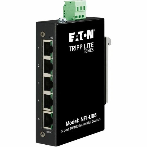 s-l500__04179.1772478677.jpg NFIU05 | Tripp Lite | 5-Port 10/100Mbps DIN/Wall Mount Unmanaged Ethernet Switch - Image 1