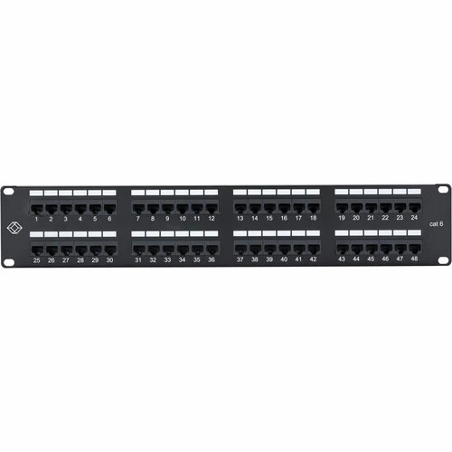 s-l500__14487.1772478869.jpg JPM648A-R2 | Black Box | 48-Port CAT6 Patch Panel - Image 1