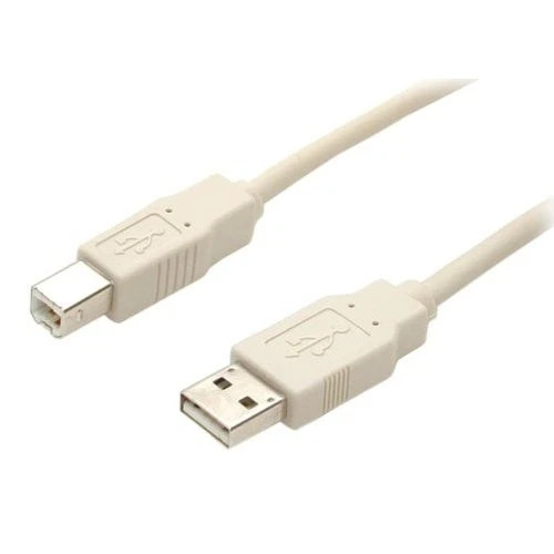 s-l500__17191.1772479400.jpg USBFAB-10 | StarTech | 10ft Beige A To B USB 2.0 Type A Male Type B Cable - Image 1