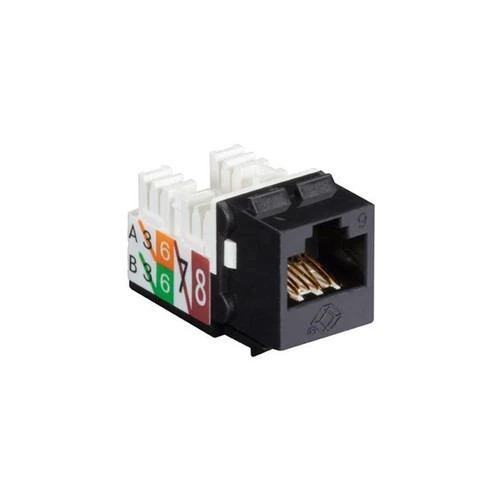 s-l500__17698.1772479297.jpg FMTP6AS-100PAK | Black Box | CAT6 Keystone Jack 110 Punchdown - Image 1