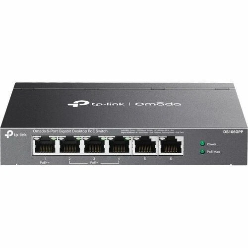 s-l500__24852.1772478682.jpg DS106GPP | TP-Link | Omada 6-Port Gigabit Desktop Switch 3-Port PoE+ 1-Port PoE++ - Image 1